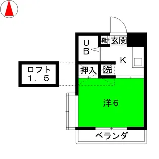 トレンディ・ハイツ【2階】の間取り