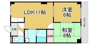 甲陽園ローズハイツ【3階】の間取り