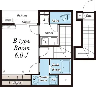リブリ・インフロント【2階】の間取り