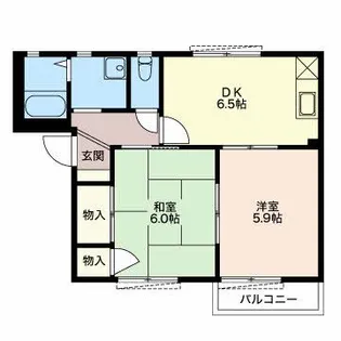 フォーレスト B【1階】の間取り