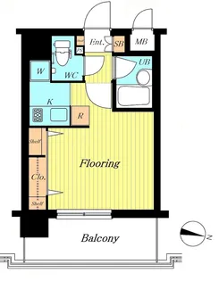 アクロス赤坂【7階】の間取り