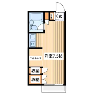 キャンパスクラブ【1階】の間取り