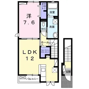 キャンディハウス【2階】の間取り