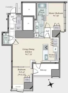三田ガーデンヒルズ ノースヒル【3階】の間取り