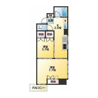 ル・パサージュ【5階】の間取り