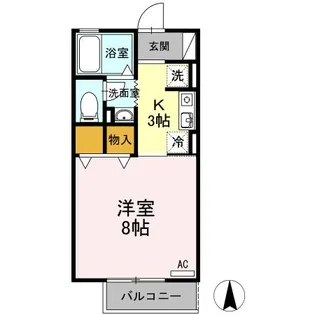 パークハウス南牛川【1階】の間取り