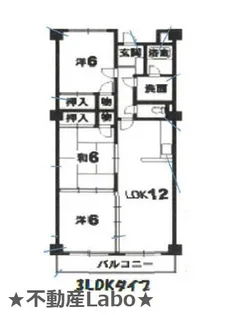 徳島県板野郡北島町北村字神屋敷【マンション】の間取り