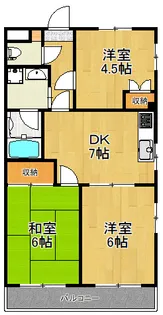 神奈川県横浜市港北区日吉本町4【マンション】の間取り