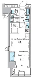 パークアクシス浅草レジデンス【5階】の間取り