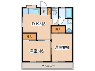星崎アパート1号棟【2階】の間取り