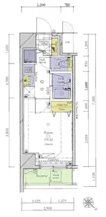 コンシェリア・デュー勝どき【3階】の間取り