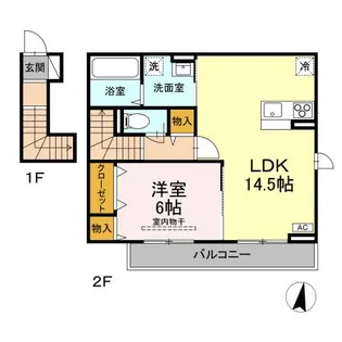 ベアーズマンション II【2階】の間取り
