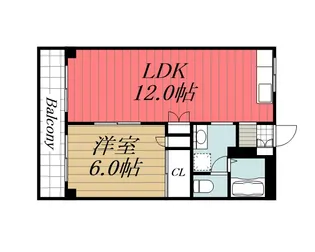 千葉県東金市東金【マンション】の間取り