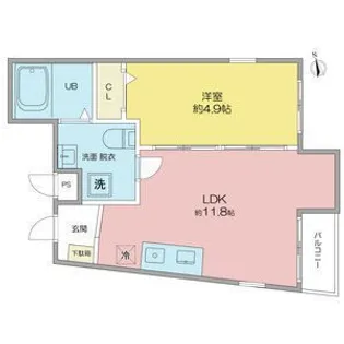 Cloud9名古屋駅前【2階】の間取り