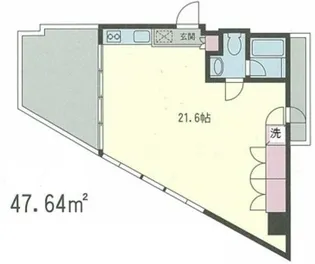 北幸ぐうはうすA棟【3階】の間取り