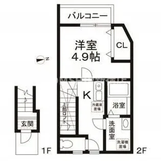 東京都世田谷区桜丘1【アパート】の間取り