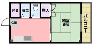 エイデルハイム甲子園【1階】の間取り