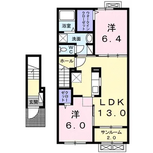 Cuore【2階】の間取り