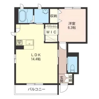 メゾン ルミエール【1階】の間取り