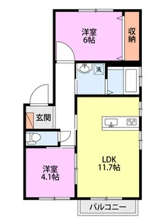 エルソレイユ【2階】の間取り