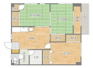 サンライズ南葛西【3階】の間取り