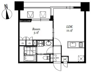 レジディア日本橋馬喰町III【5階】の間取り