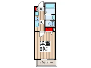 Raffine芝中田【2階】の間取り