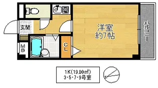 M’プラザ城東【7階】の間取り