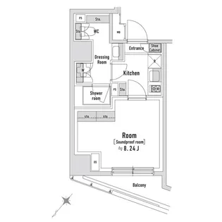 TRACK八丁堀【6階】の間取り