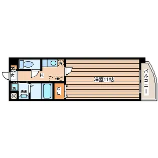 アニバーサリー第九木町通【8階】の間取り