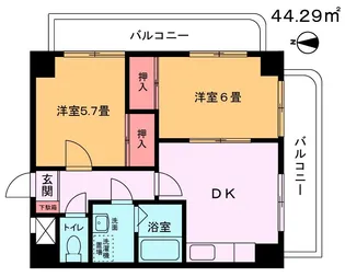 メゾンドール深川【2階】の間取り