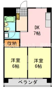 マンション翠嵐【2階】の間取り
