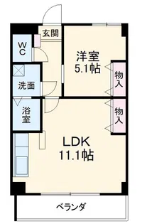 パンジー豆田【2階】の間取り