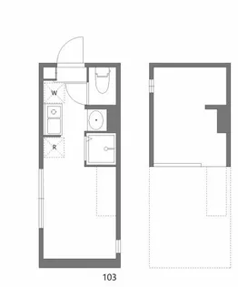 ミカシータ亀戸【1階】の間取り