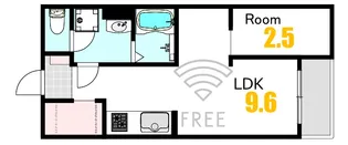 M Terrace江波二本松【1階】の間取り