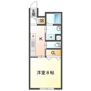 ベルフォーレ西丸之内【1階】の間取り