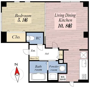 メゾンマコト【4階】の間取り