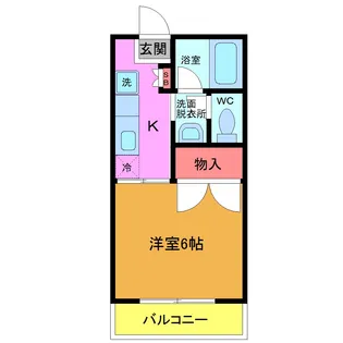 ピュアコートヒロ【1階】の間取り