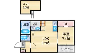 Urban Heim NAKAMURA【2階】の間取り