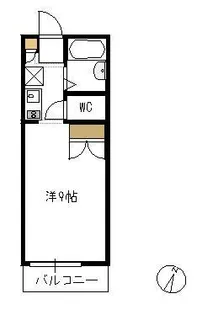 グリューネB棟【1階】の間取り