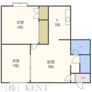シャトレ宮の沢【2階】の間取り