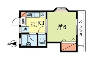 ベルメゾン【2階】の間取り