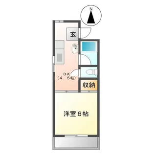 コーポイトウIII【3階】の間取り