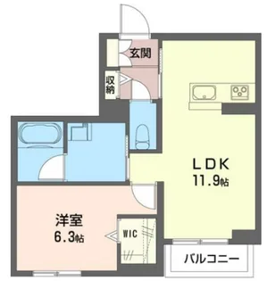 レフィナード エヌ【2階】の間取り