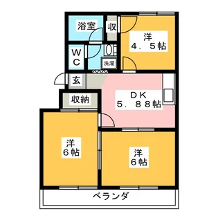 サニービラ【2階】の間取り