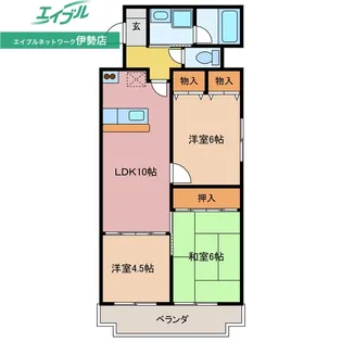 エスペランサ磯部【3階】の間取り