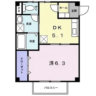 courage M【1階】の間取り