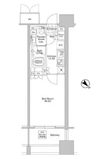 コンフォリア渋谷WEST【6階】の間取り