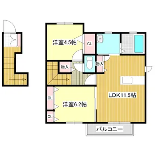 プルミエール【2階】の間取り