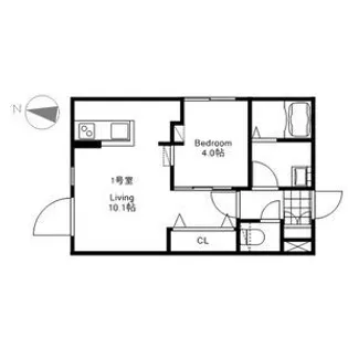 INFINITY KOTONI(インフィニティ琴似)【3階】の間取り
